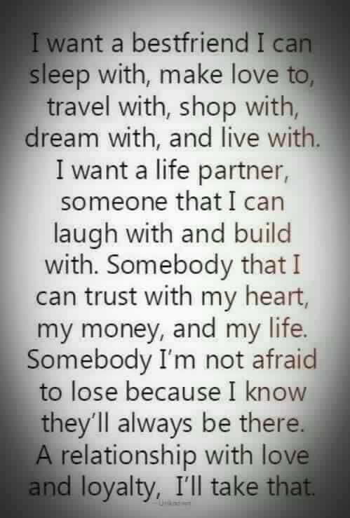 I need a partner in my life quotes