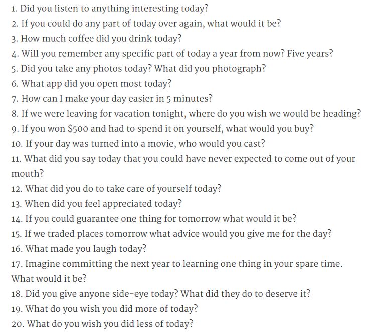 Questions guy to 20 in a questions ask 21 Questions